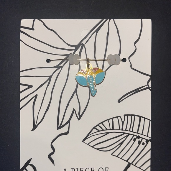 New- Sseko Designs Elephant Charm yellow gold - Picture 2 of 4